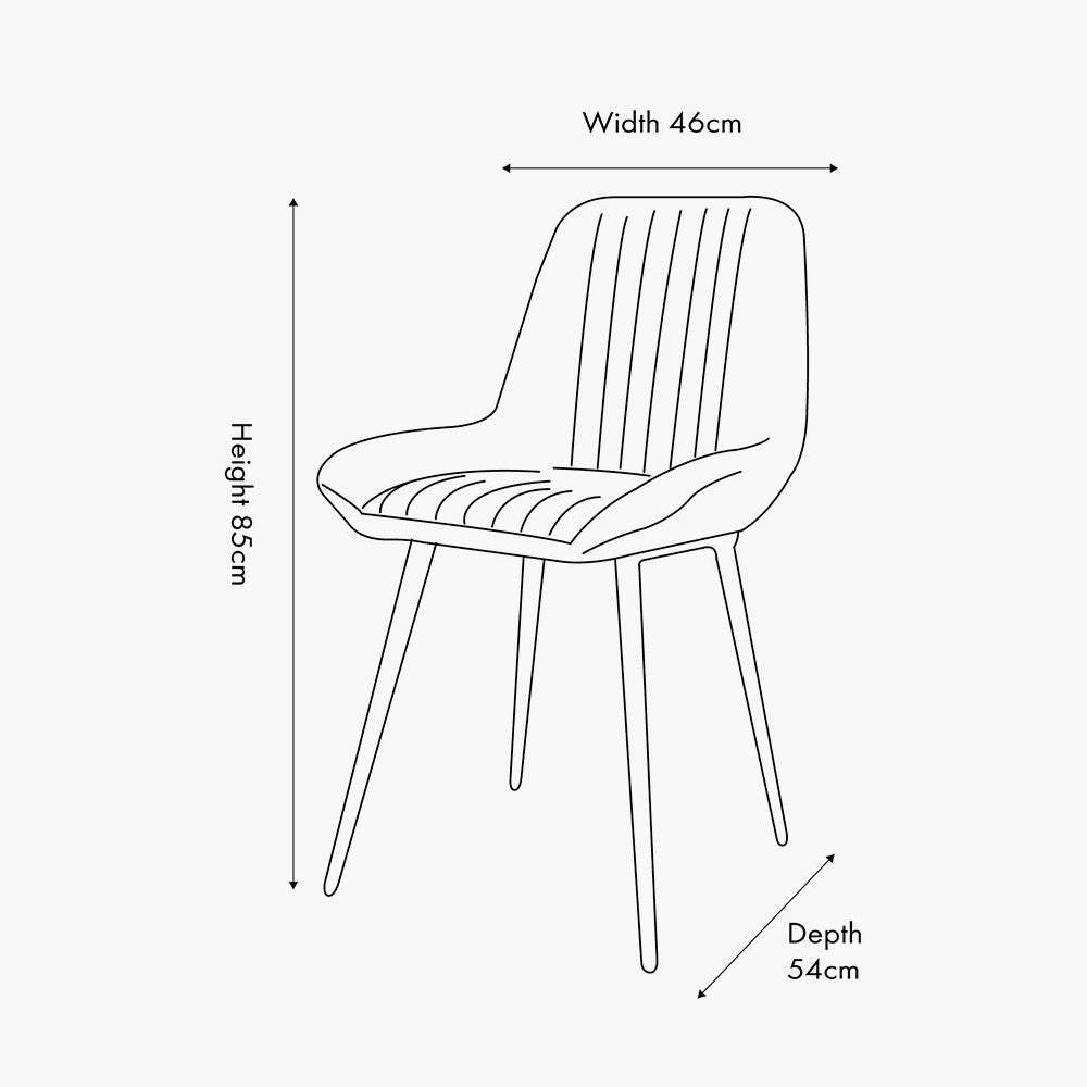 Upholstered in Vintage Dark Brown Leather with ribbed back cushioning. Vintage style and modern functionality. A refined addition to any dining setting or living space. Available today at www.nobleandnook.co.uk