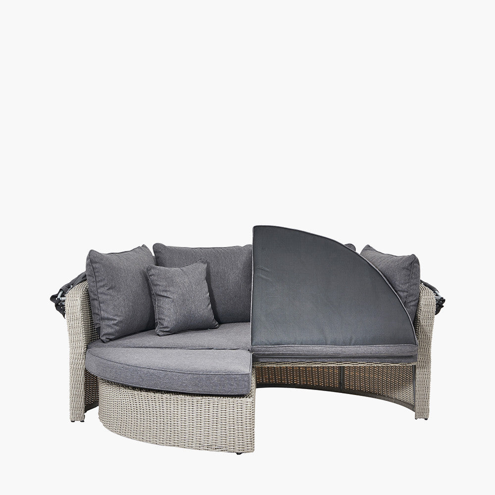 Experience ultimate outdoor luxury with the Bermuda Slate Grey Outdoor Day Bed. Perfect for relaxation and lounging, it elevates your outdoor living space. Shop online at www.nobleandnook.co.uk