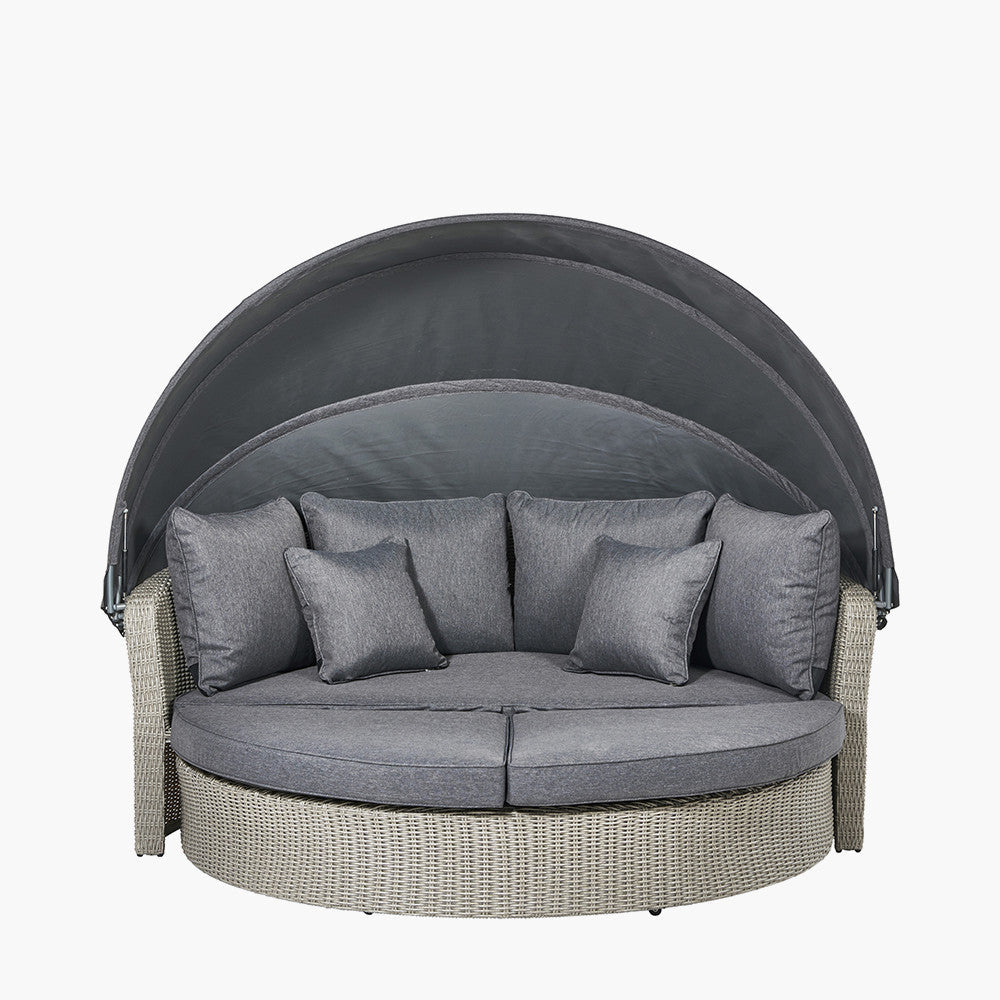 Experience ultimate outdoor luxury with the Bermuda Slate Grey Outdoor Day Bed. Perfect for relaxation and lounging, it elevates your outdoor living space. Shop online at www.nobleandnook.co.uk