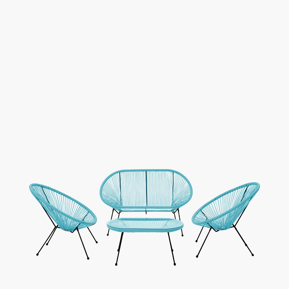 Rio Blue Outdoor Seating Set
