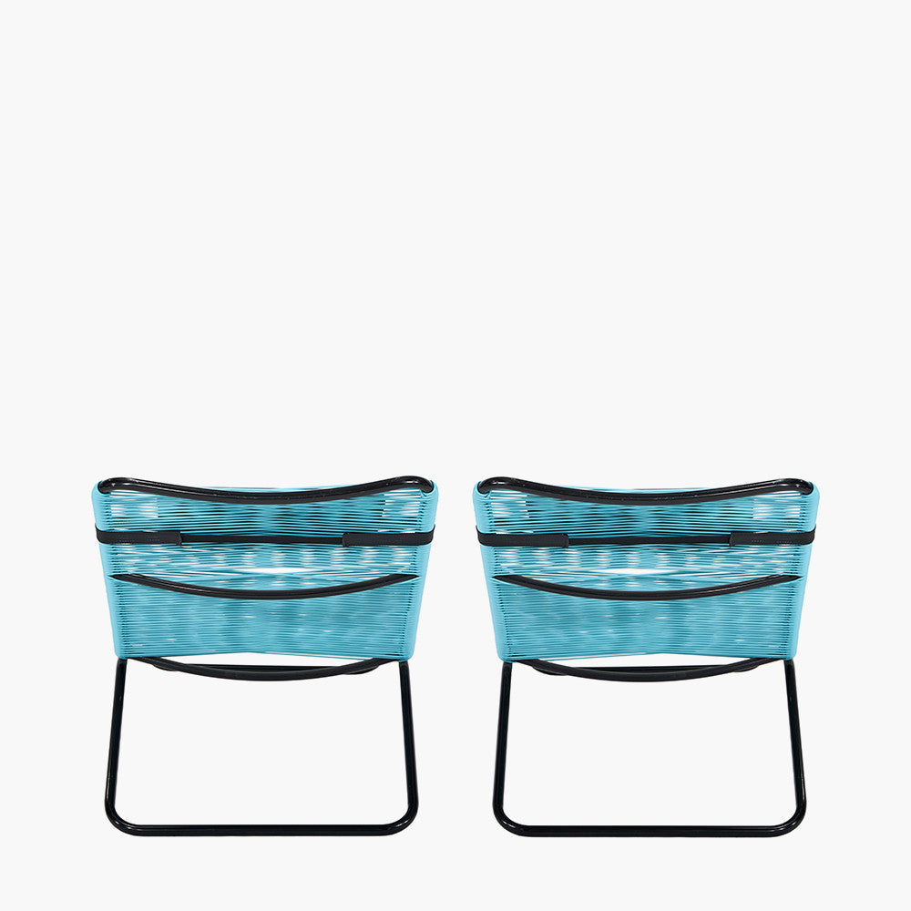 Rio Blue Outdoor Sun Loungers