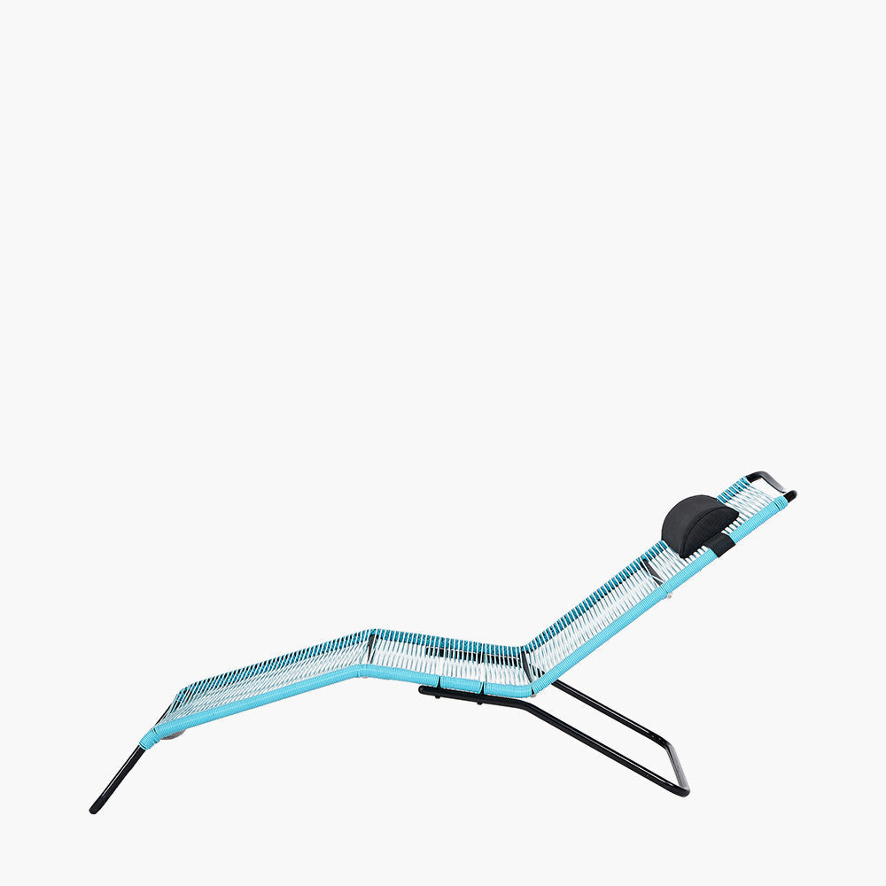 Rio Blue Outdoor Sun Loungers