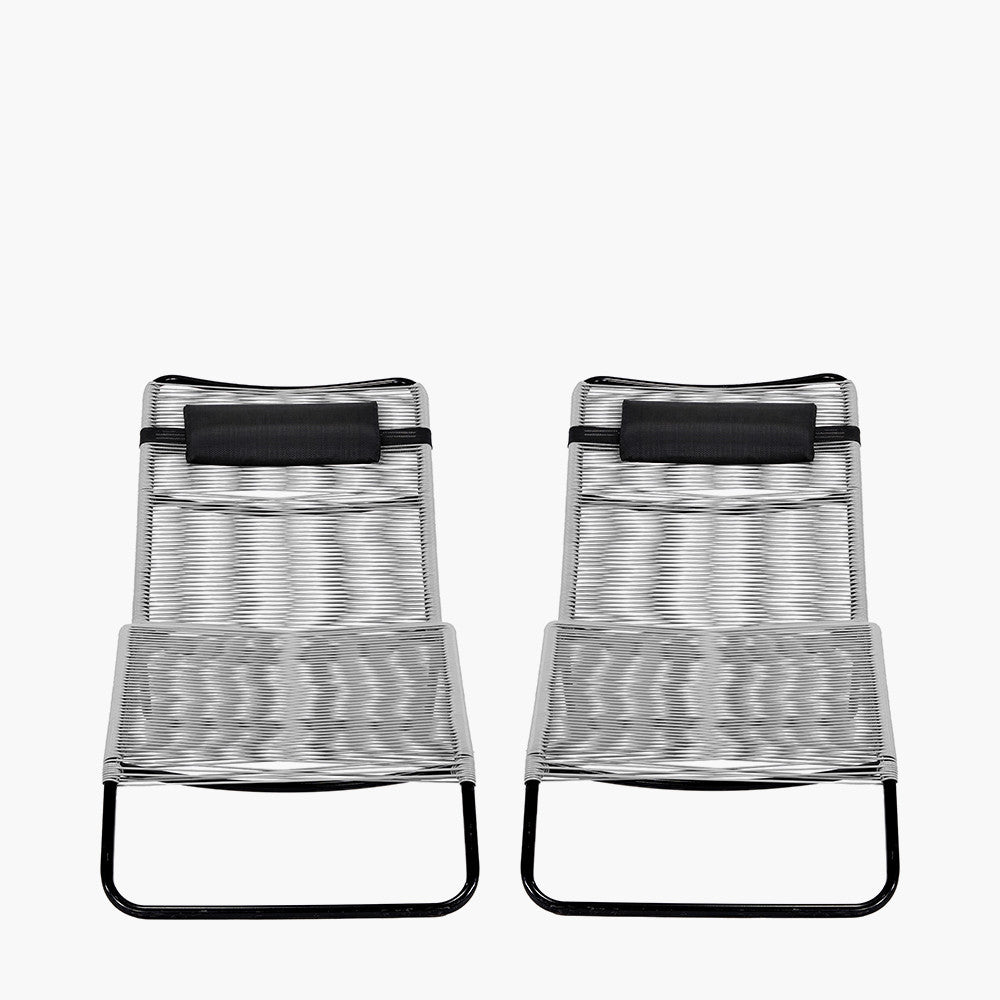Rio Grey Outdoor Sun Loungers