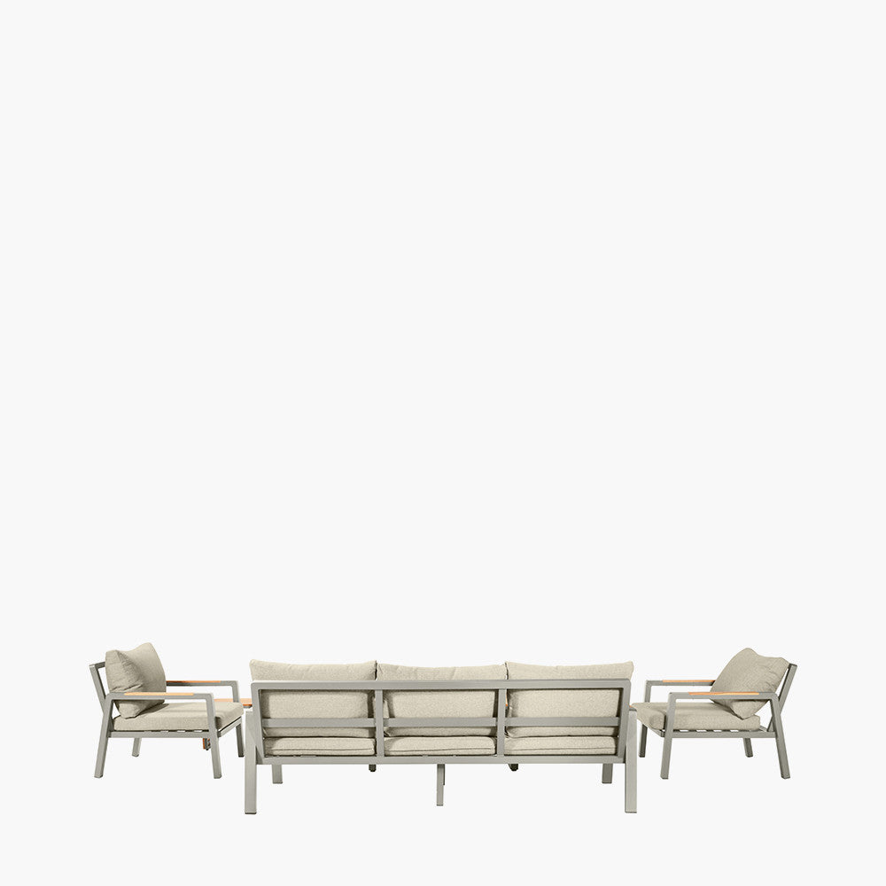 Transform your outdoor space with the Stockholm Limestone Outdoor Seating Set, perfect for garden relaxation and entertaining, offering comfort and modern style. Shop now at www.nobleandnook.co.uk
