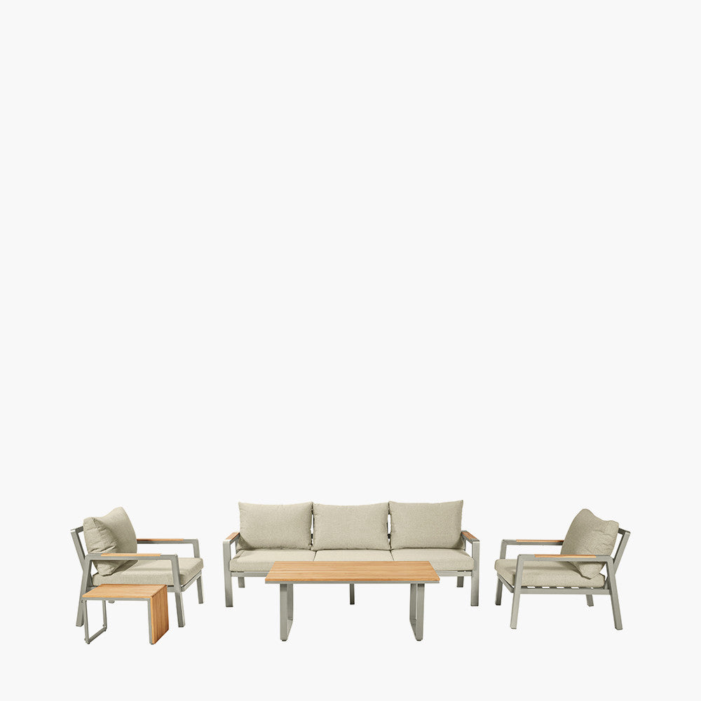 Transform your outdoor space with the Stockholm Limestone Outdoor Seating Set, perfect for garden relaxation and entertaining, offering comfort and modern style. Shop now at www.nobleandnook.co.uk