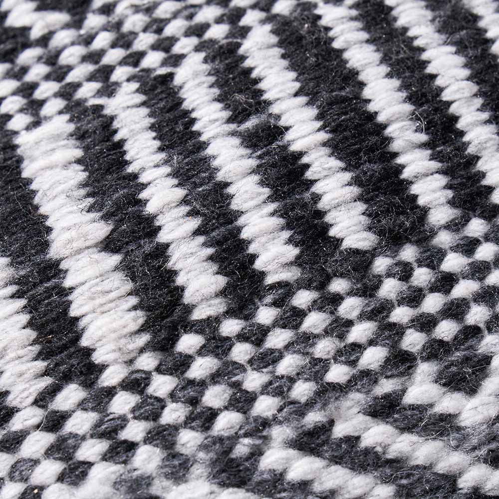 Black and White Inca Design Scatter Cushion – Eco-Friendly Indoor & Outdoor Cushion