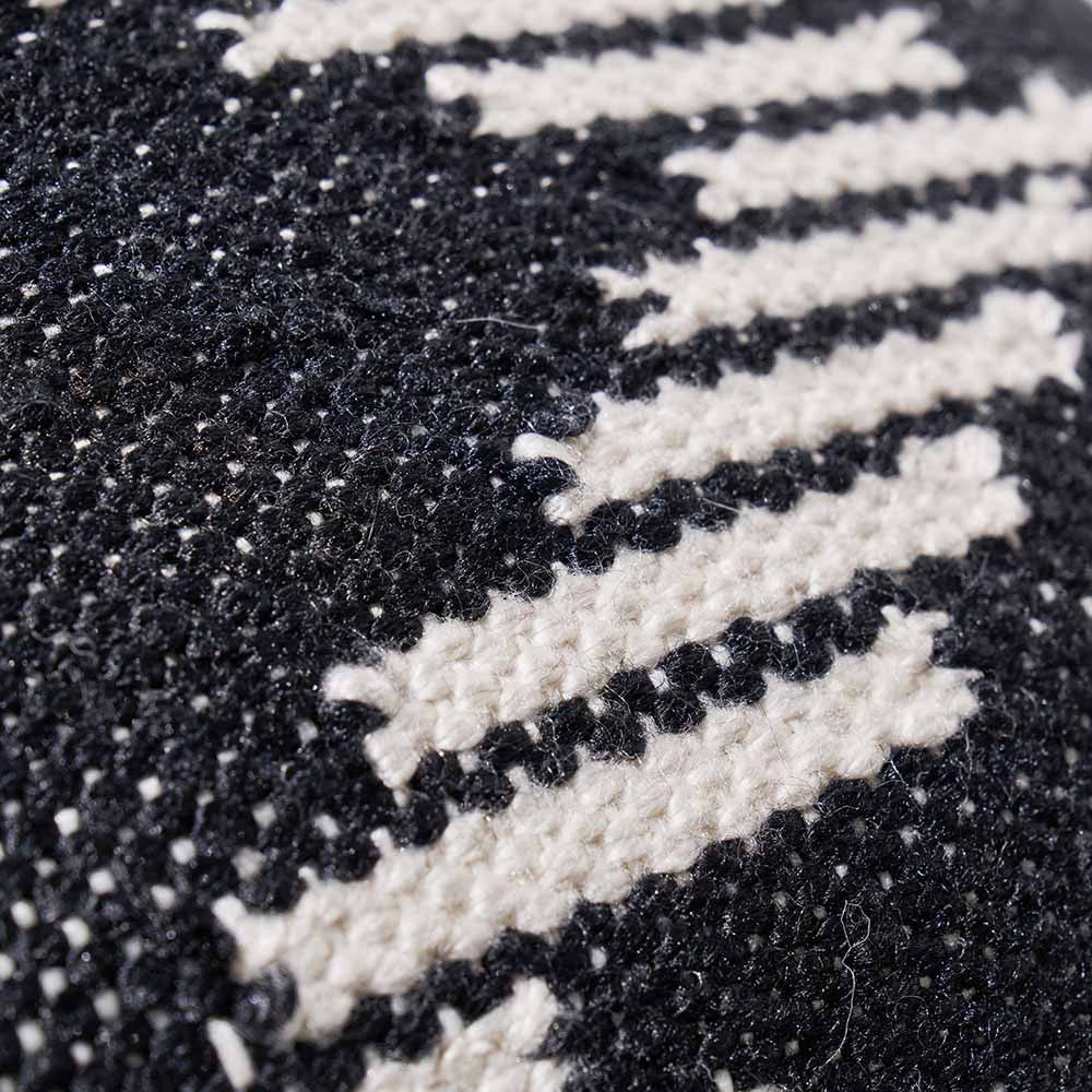 Black and White Chevron Design Scatter Cushion – Eco-Friendly Recycled PET Yarn Cushion