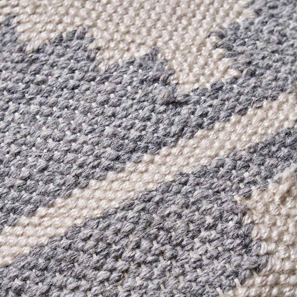 Grey and White Moroccan Design Scatter Cushion – Sustainable Indoor & Outdoor Cushion