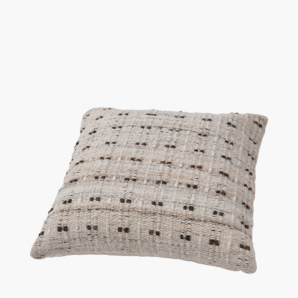 Natural Double Stitch Design Scatter Cushion – Eco-Friendly Indoor & Outdoor Cushion