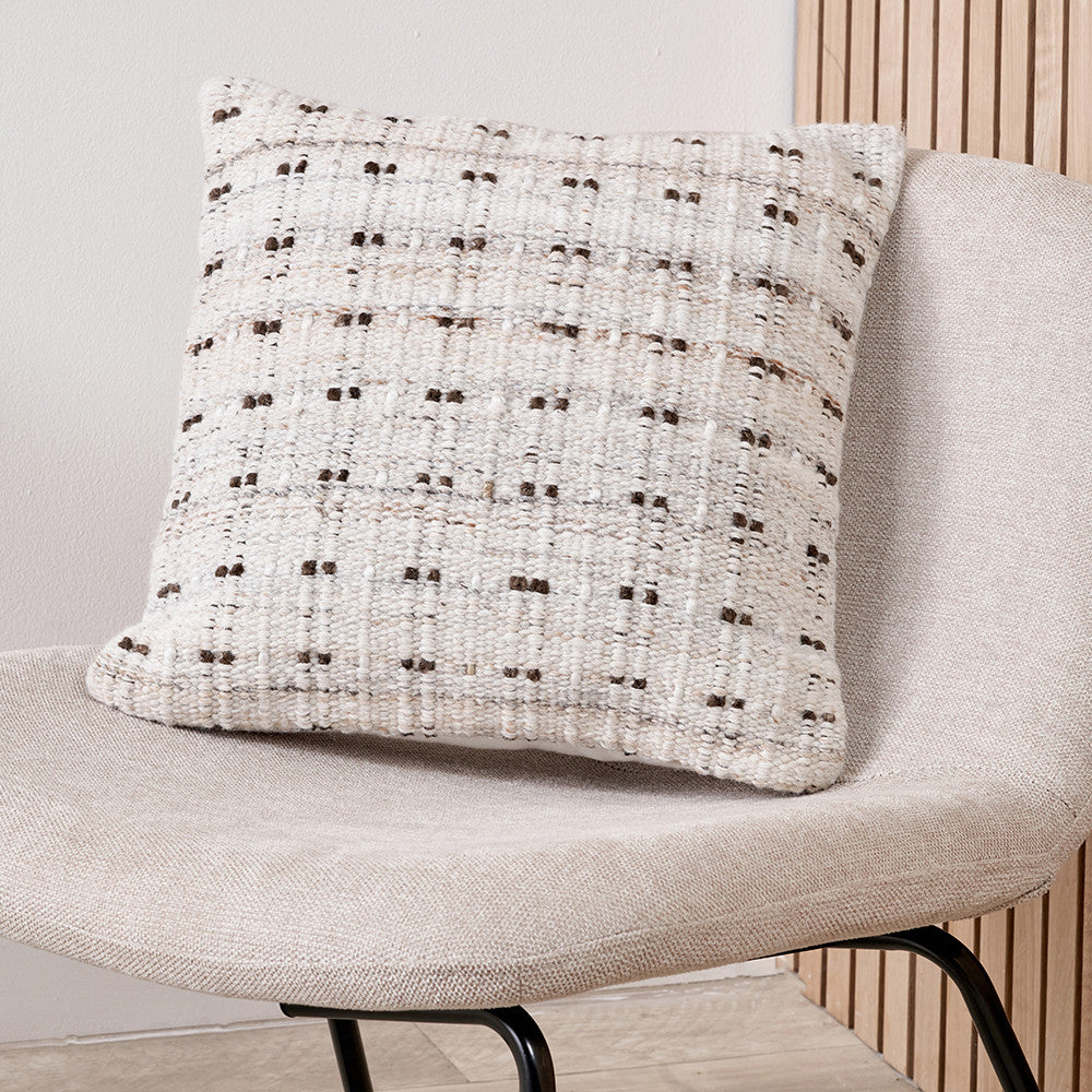 Natural Double Stitch Design Scatter Cushion – Eco-Friendly Indoor & Outdoor Cushion