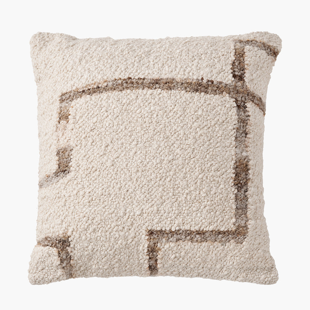 Natural and Tan Fleck Design Scatter Cushion – Eco-Friendly Indoor & Outdoor Cushion