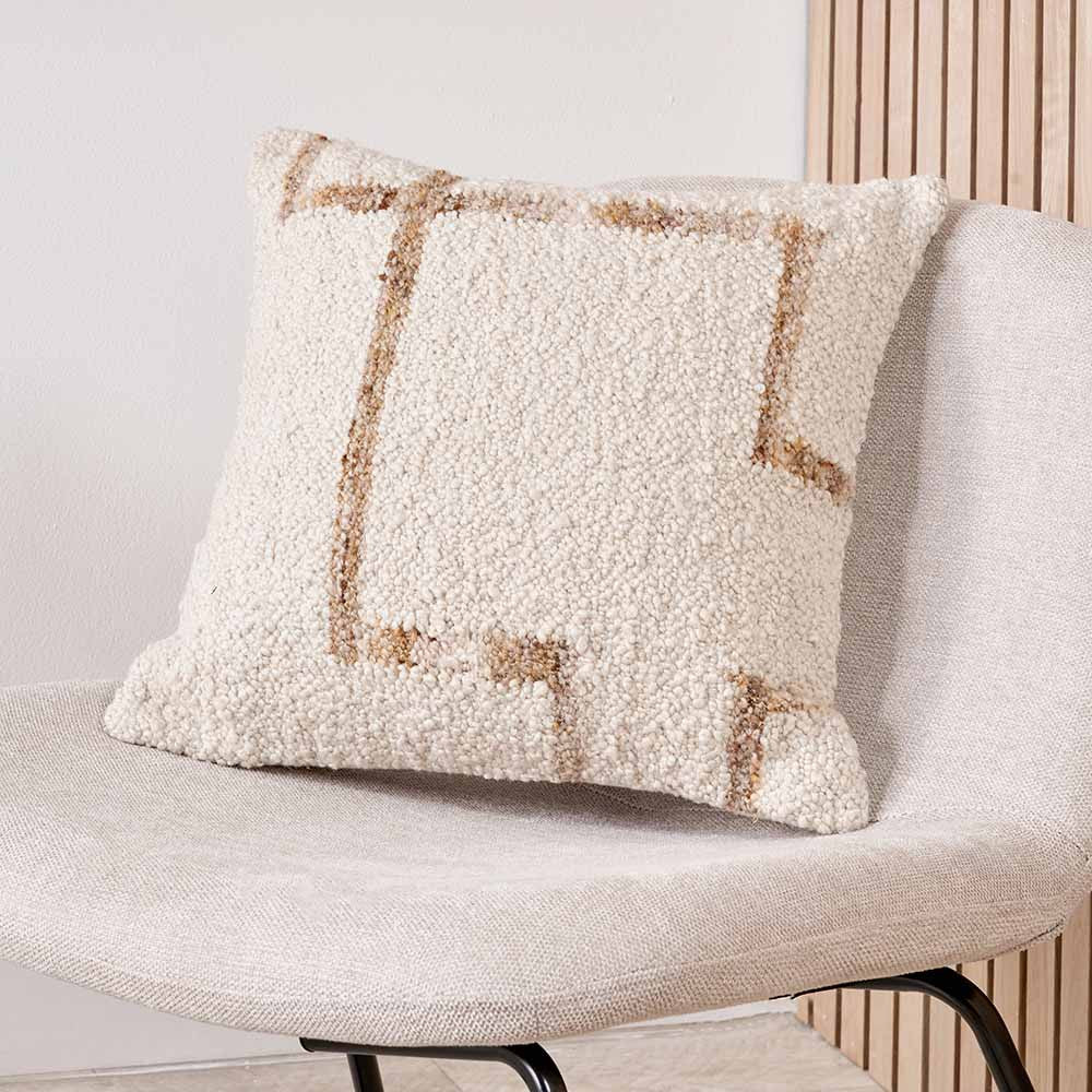 Natural and Tan Fleck Design Scatter Cushion – Eco-Friendly Indoor & Outdoor Cushion