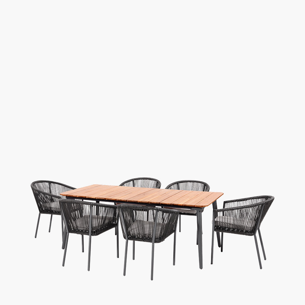 Elevate your outdoor dining with the Reims Outdoor Dining Set. This stylish and durable set is perfect for alfresco meals and gatherings, offering comfort and elegance for your garden or patio. Shop online now at www.nobleandnook.co.uk