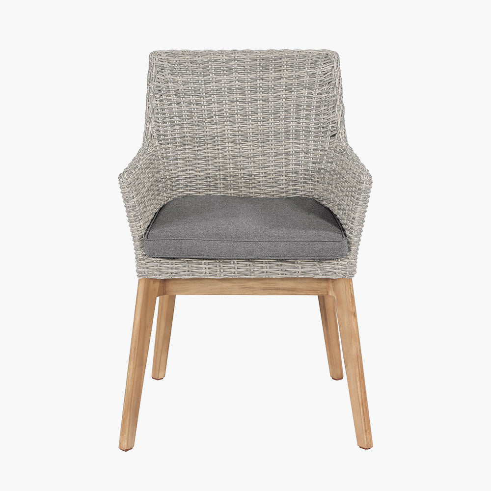 Experience modern al-fresco dining with the Larissa Garden Dining Table and Chairs. Perfect for any outdoor occasion. Shop online today at www.nobleandnook.co.uk