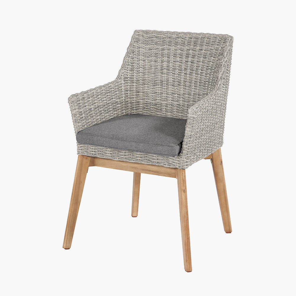Experience modern al-fresco dining with the Larissa Garden Dining Table and Chairs. Perfect for any outdoor occasion. Shop online today at www.nobleandnook.co.uk
