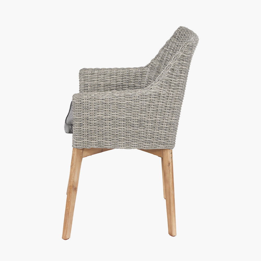 Experience modern al-fresco dining with the Larissa Garden Dining Table and Chairs. Perfect for any outdoor occasion. Shop online today at www.nobleandnook.co.uk