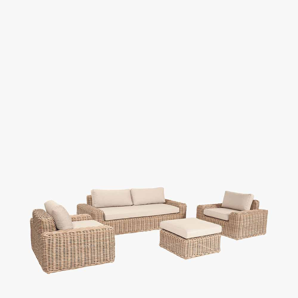 Transform your garden with the Como Natural Antique Garden Seating Set, a stylish and comfortable outdoor furniture set is perfect for any garden. Shop online today at www.nobleandnook.co.uk