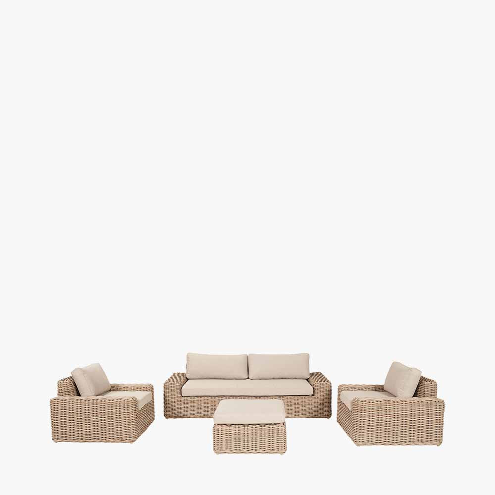 Transform your garden with the Como Natural Antique Garden Seating Set, a stylish and comfortable outdoor furniture set is perfect for any garden. Shop online today at www.nobleandnook.co.uk