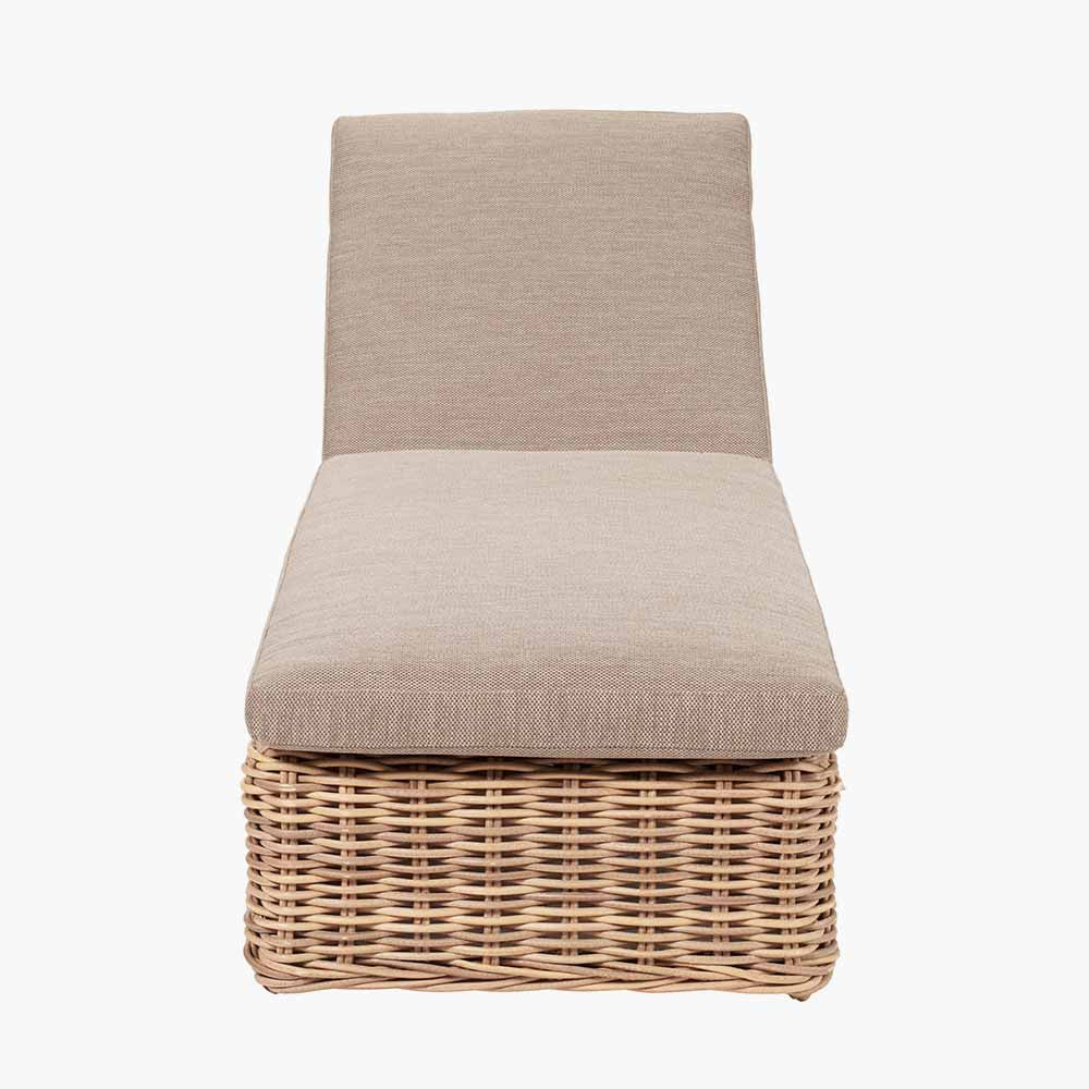 Garda Natural Antique Outdoor Sun Lounger