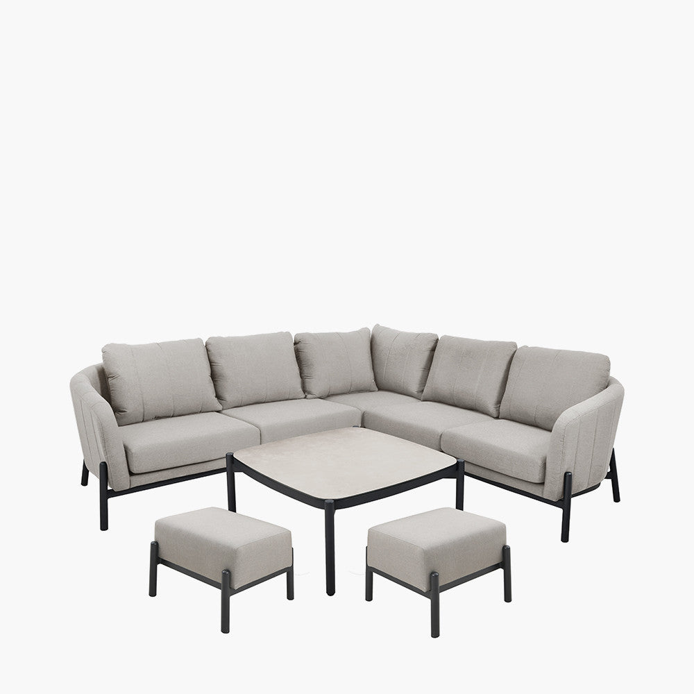 Elevate your outdoor living space with the Nevada Outdoor Corner Set, a contemporary and functional addition designed for both comfort and durability. Shop online today at www.nobleandnook.co.uk