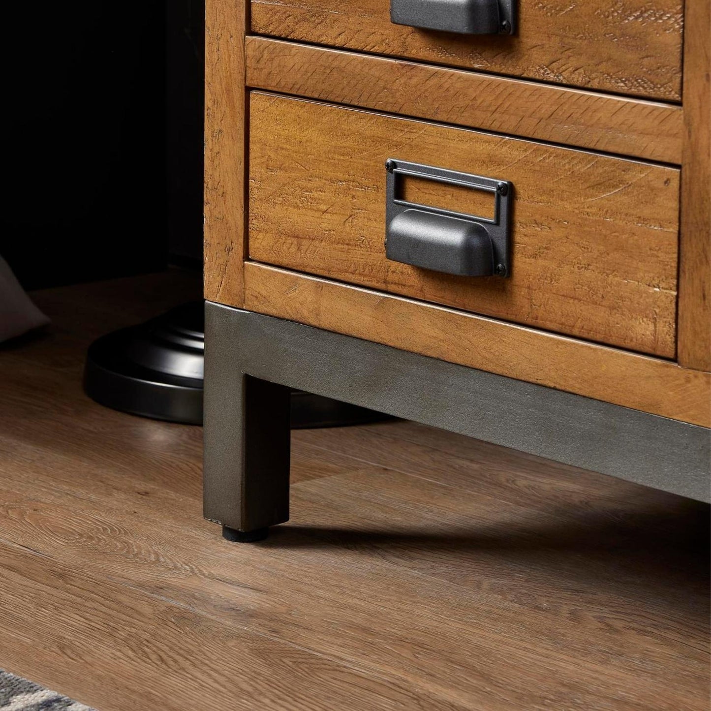 Shop this true statement piece, the Merchant Chest seamlessly blending industrial charm with rustic appeal, offering both style and functionality. Shop online today at www.nobleandnook.co.uk
