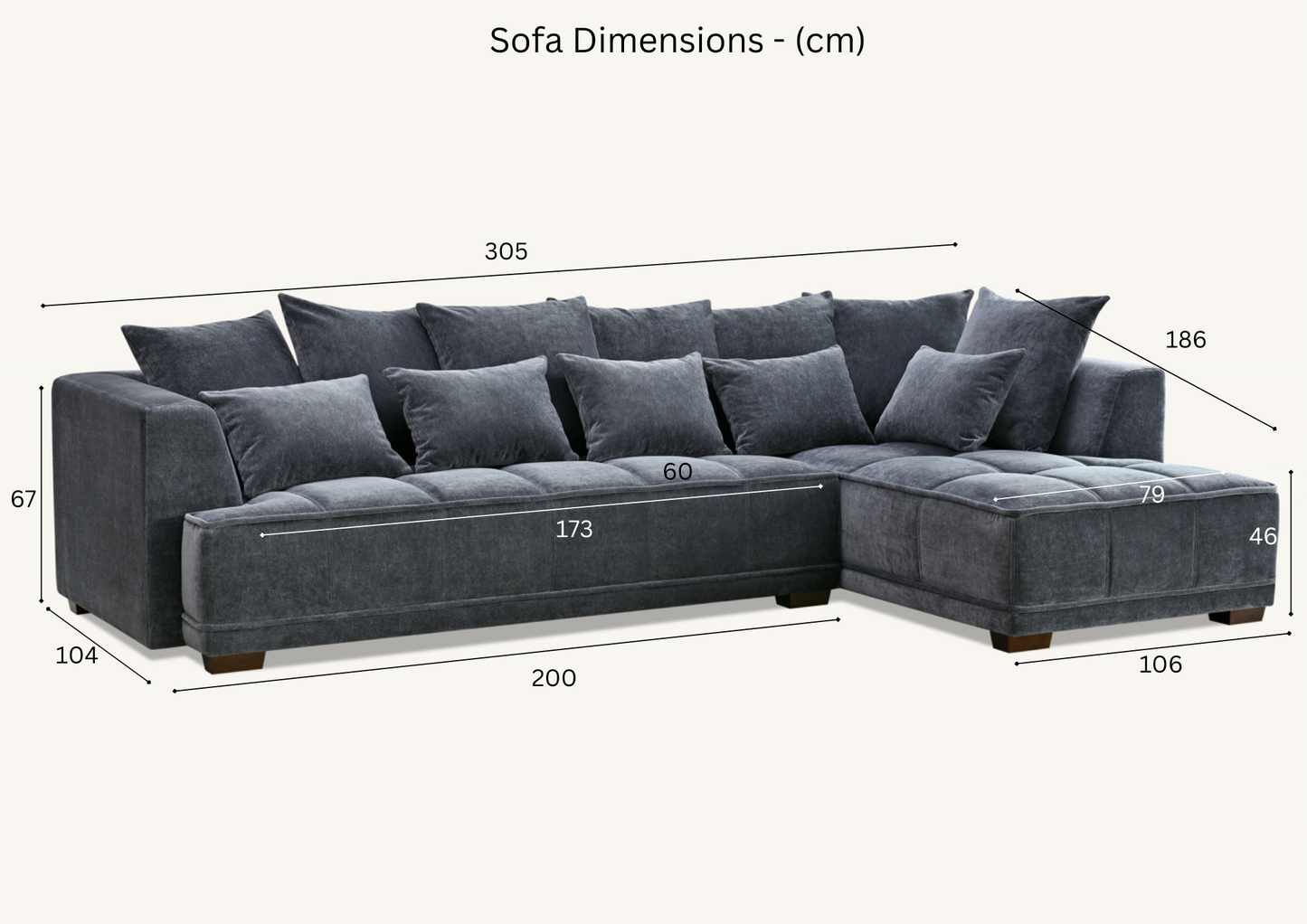 Shop the Aluxo Gramercy Corner Sofa in Steel Velvet, featuring block stitched seat cushions and stunning steel-coloured mermaid fabric for a modern luxury with timeless opulence. Shop online today at www.nobleandnook.co.uk