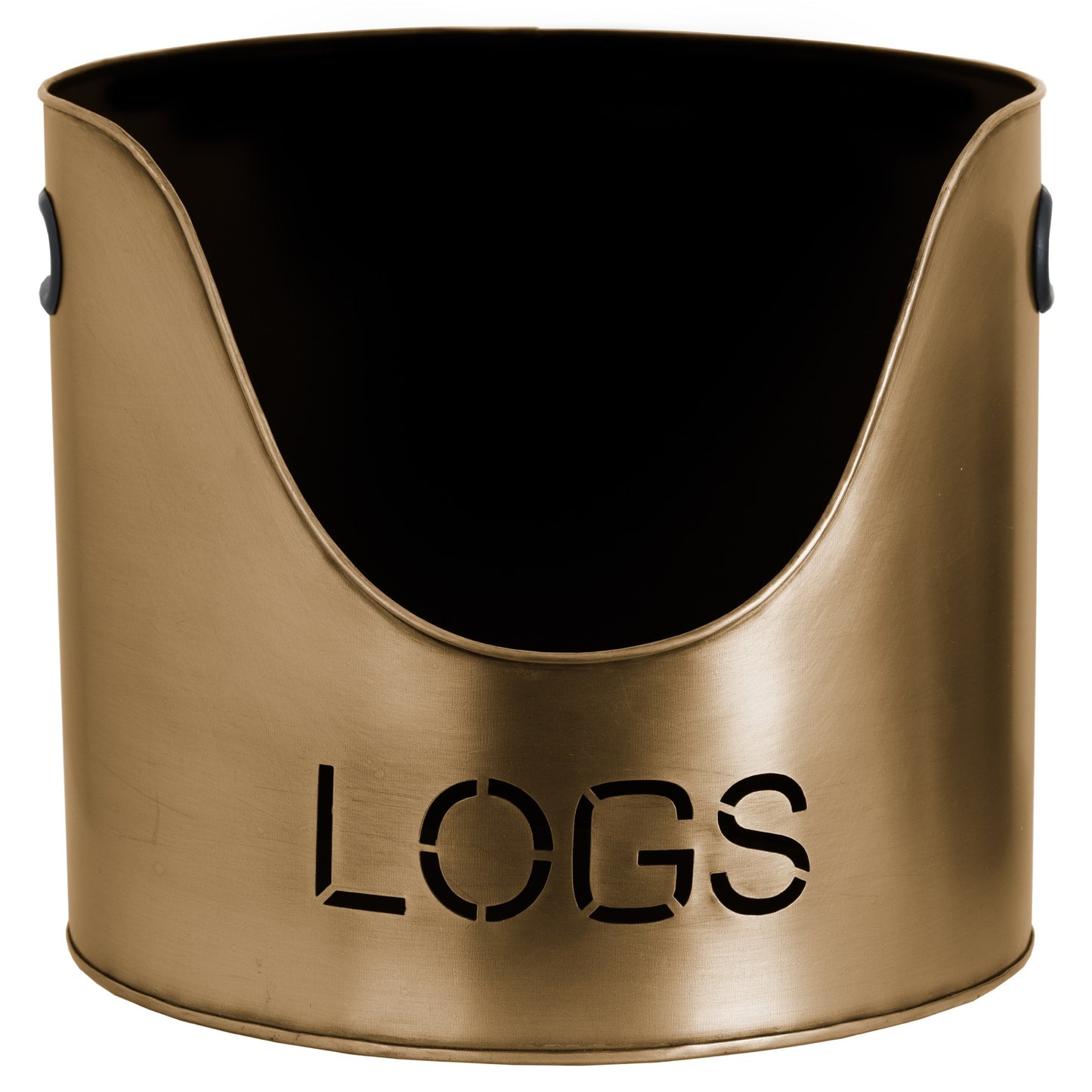 Bronze Finish Logs and Kindling Buckets with Matchstick Holder – Stylish Handcrafted Fireside Set