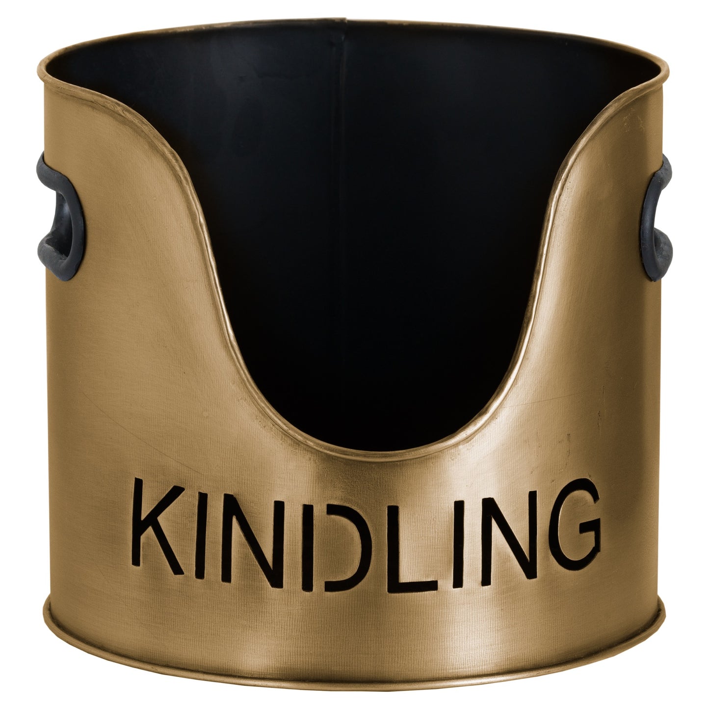 Bronze Finish Logs and Kindling Buckets with Matchstick Holder – Stylish Handcrafted Fireside Set