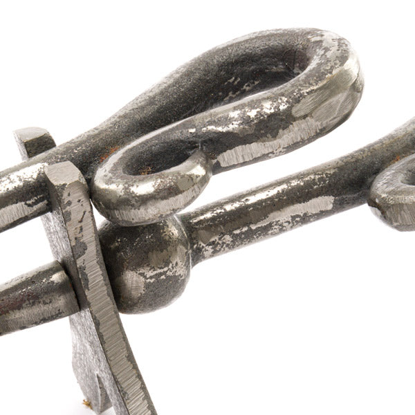 Antique Pewter Crook Handled Hearth Tidy – Elegant Fireside Accessory