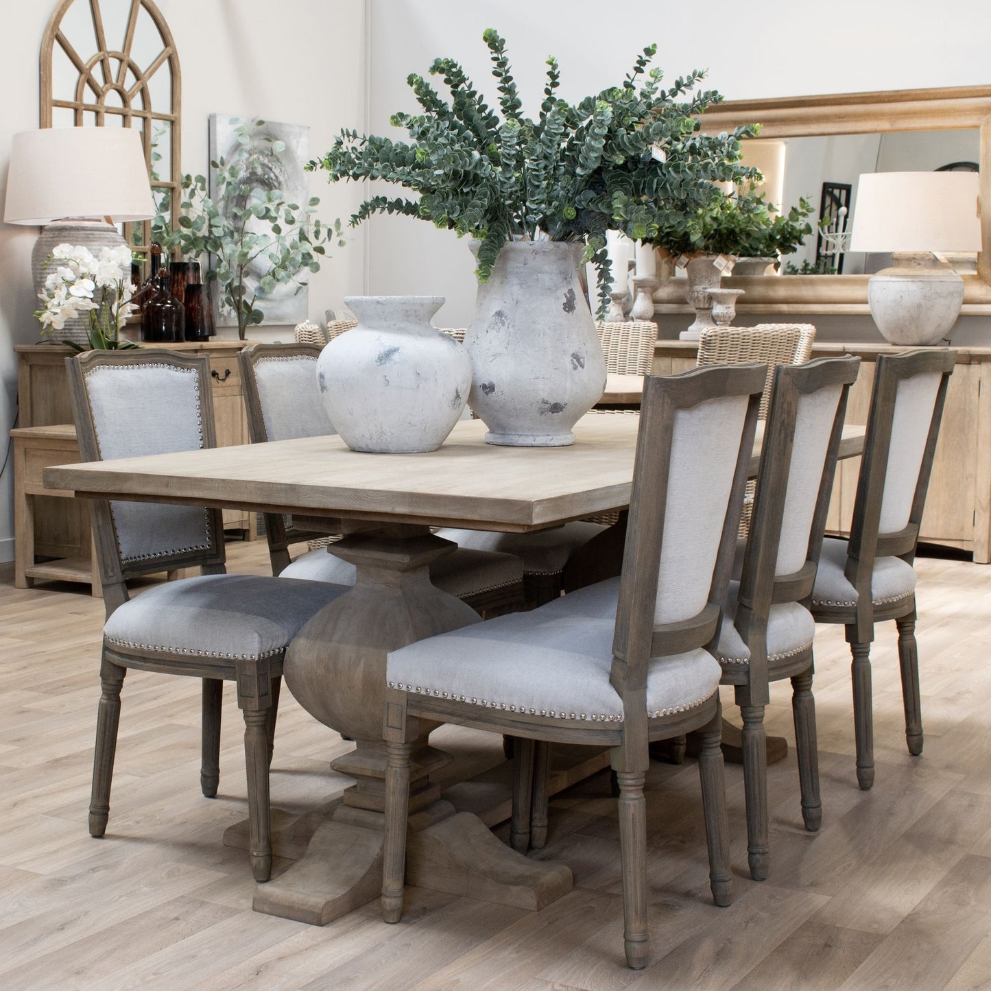 The Copgrove Large Dining Table embodies classic French design with a modern touch, making it a stunning centrepiece for any dining space. Shop online at www.nobleandnook.co.uk