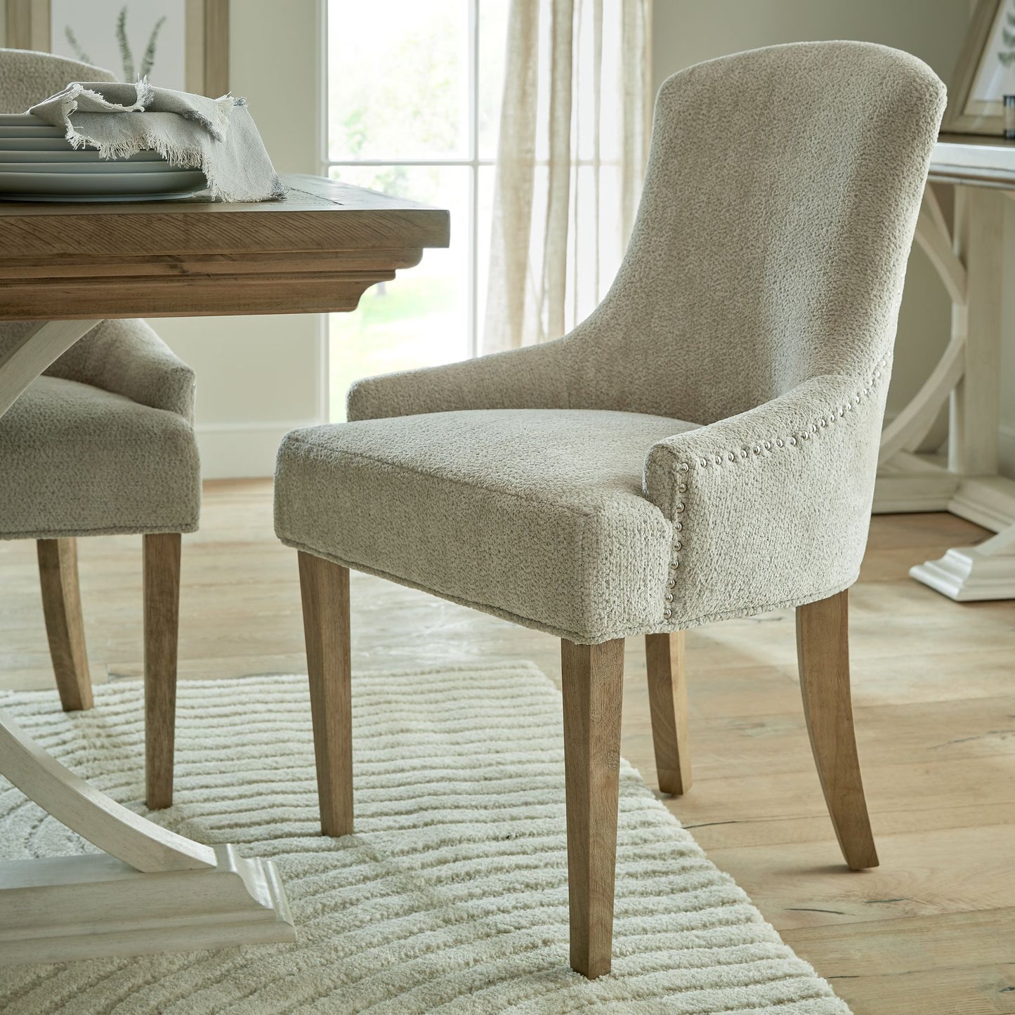 The Brockham Taupe Dining Chair seamlessly blends comfort and elegance, making it a perfect addition to any dining space and designed for everyday use. Shop online today at www.nobleandnook.co.uk