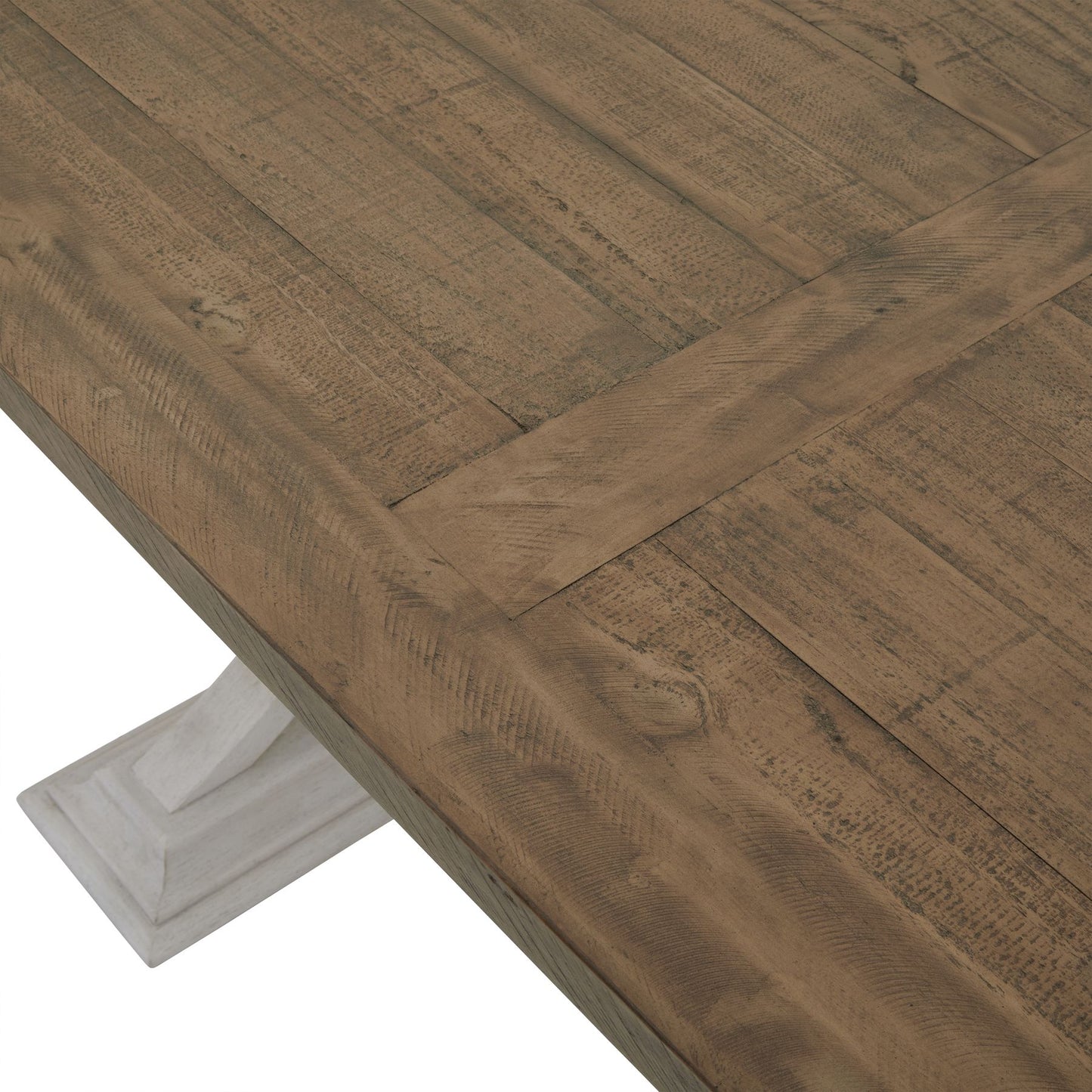 Shop this large Rectangular Dining Table, a perfect blending of rustic charm and contemporary design. FREE UK MAINLAND DELIVERY. Shop online now at www.nobleandnook.co.uk