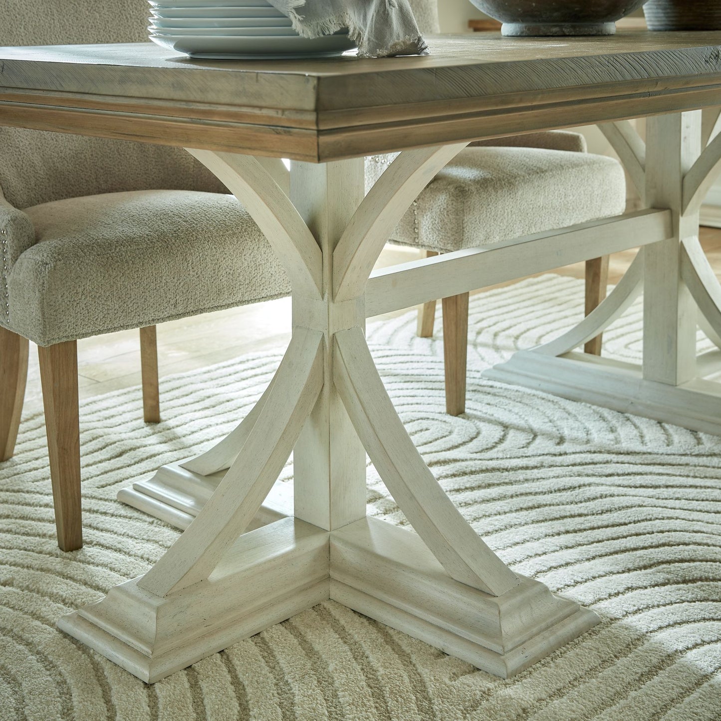 Shop this large Rectangular Dining Table, a perfect blending of rustic charm and contemporary design. FREE UK MAINLAND DELIVERY. Shop online now at www.nobleandnook.co.uk