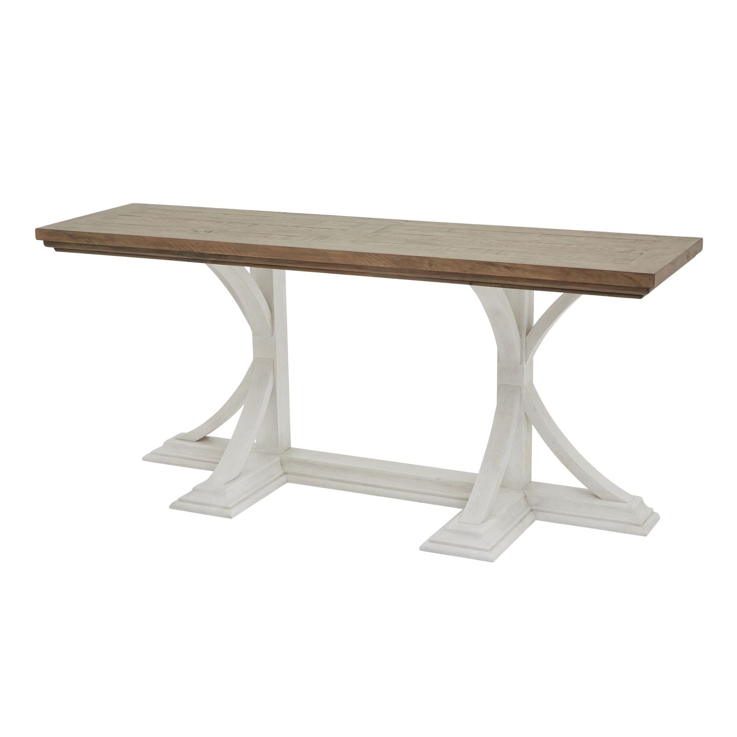 Shop the Luna Console Table featuring natural wood grain and an off-white painted base to create a striking contrast. The perfect balance of rustic charm and contemporary appeal. Shop online today at www.nobleandnook.co.uk