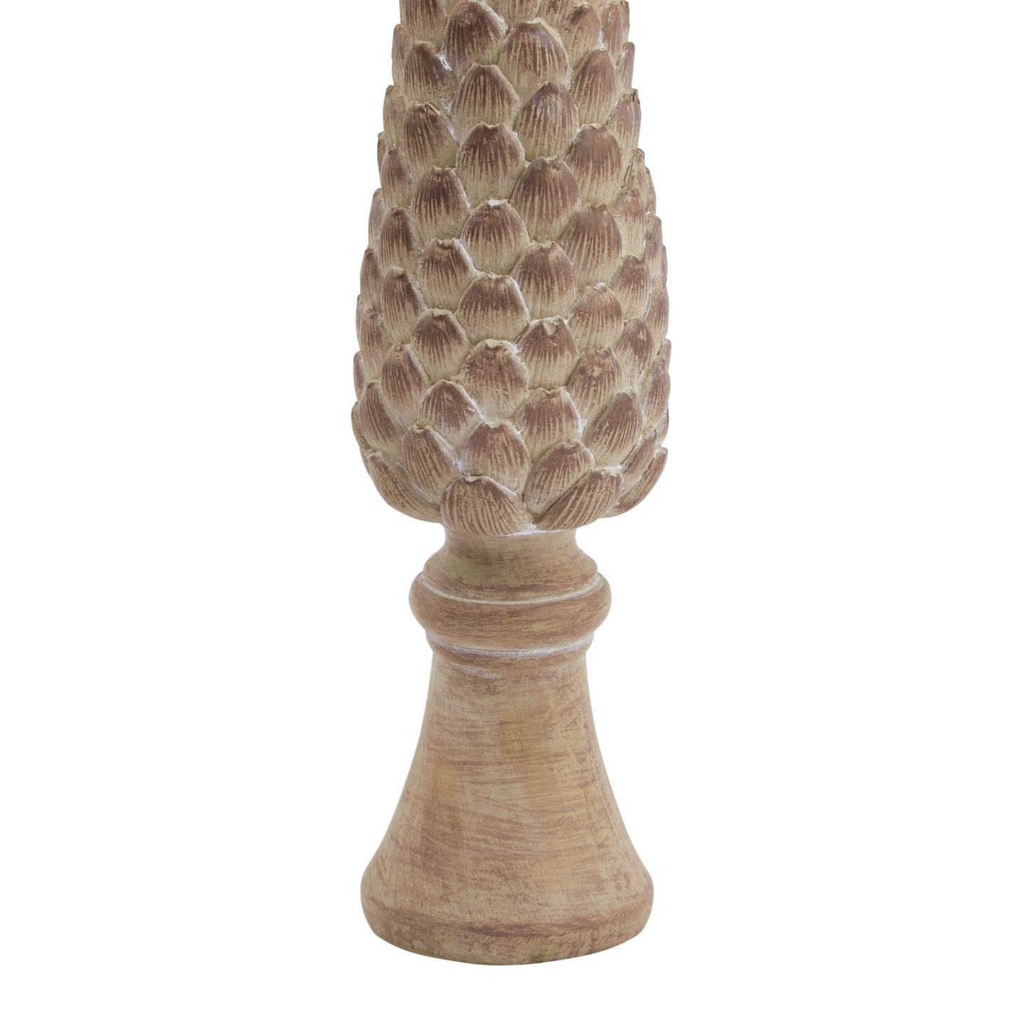 Large Pinecone Sculpture On Base