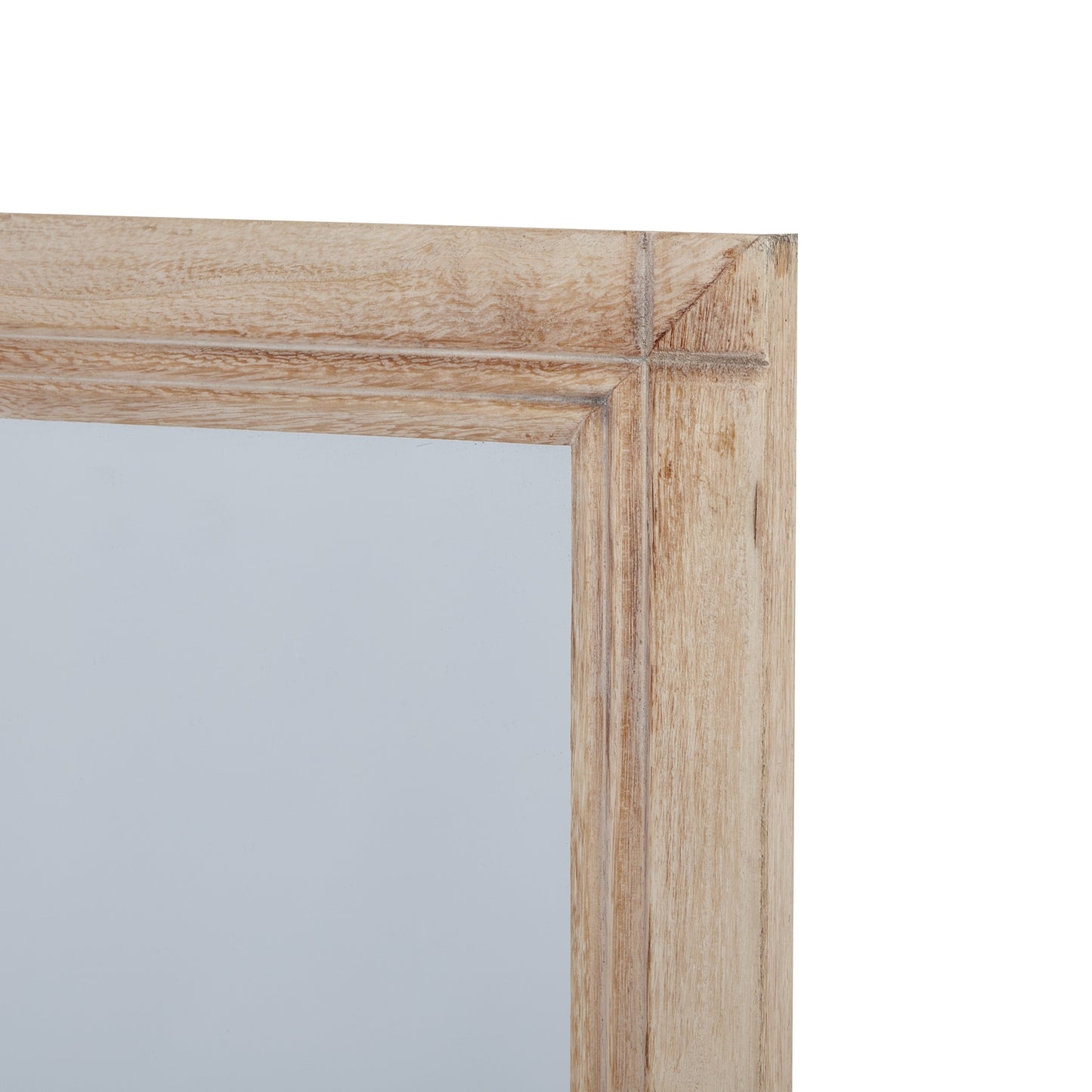 Washed Wood Large Window Mirror – 150cm Rustic Multi-Panel Wall Mirror