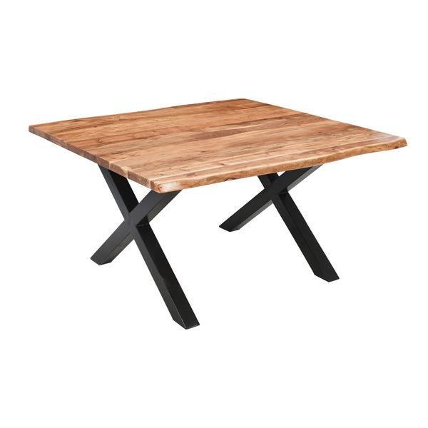 Live Edge Large Square 6-8 Seater Dining Table