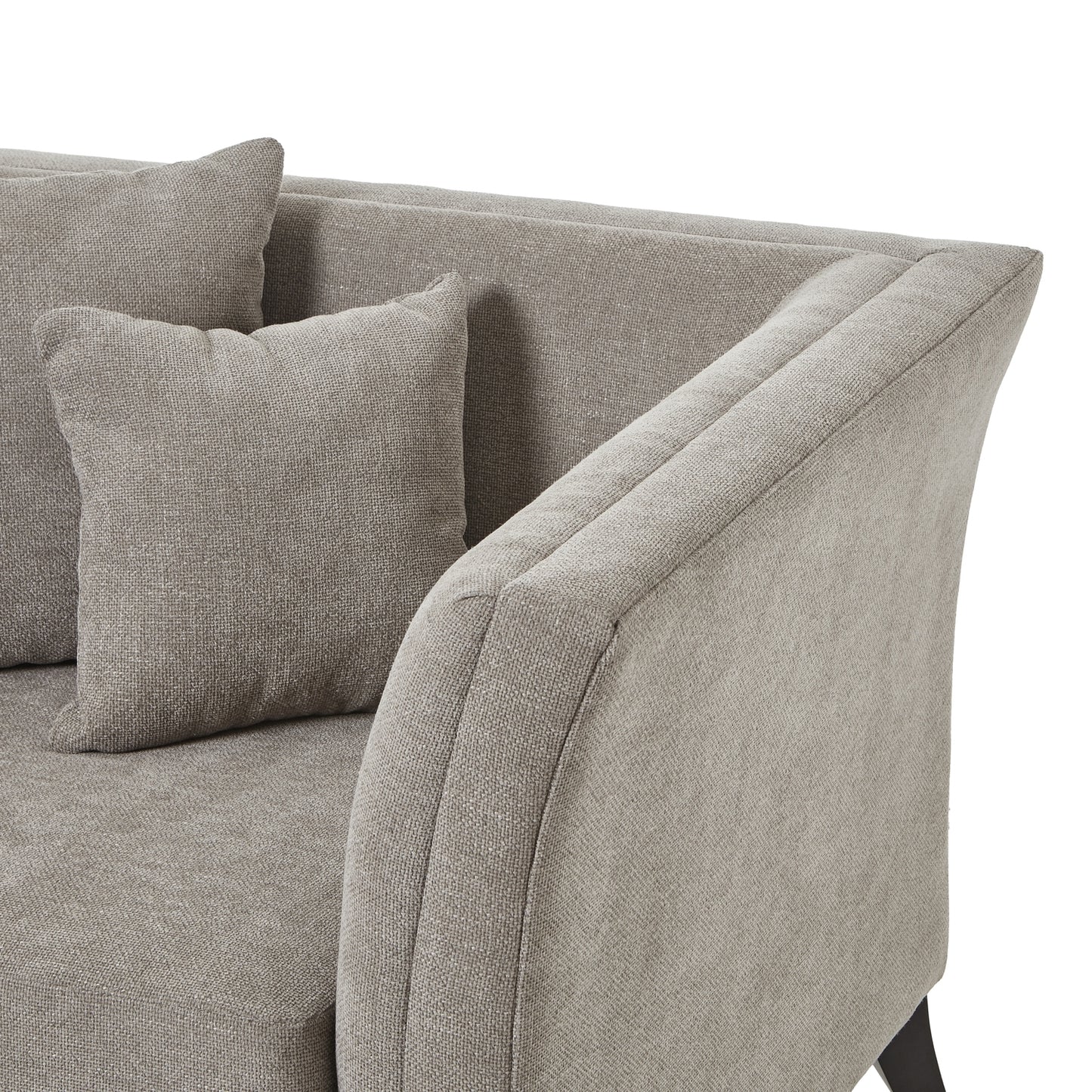 Indulge in the ultimate comfort with the Vesper Taupe Cushion Back Snuggle Chair. FREE UK MAINLAND DELIVERY. Shop online today at www.nobleandnook.co.uk