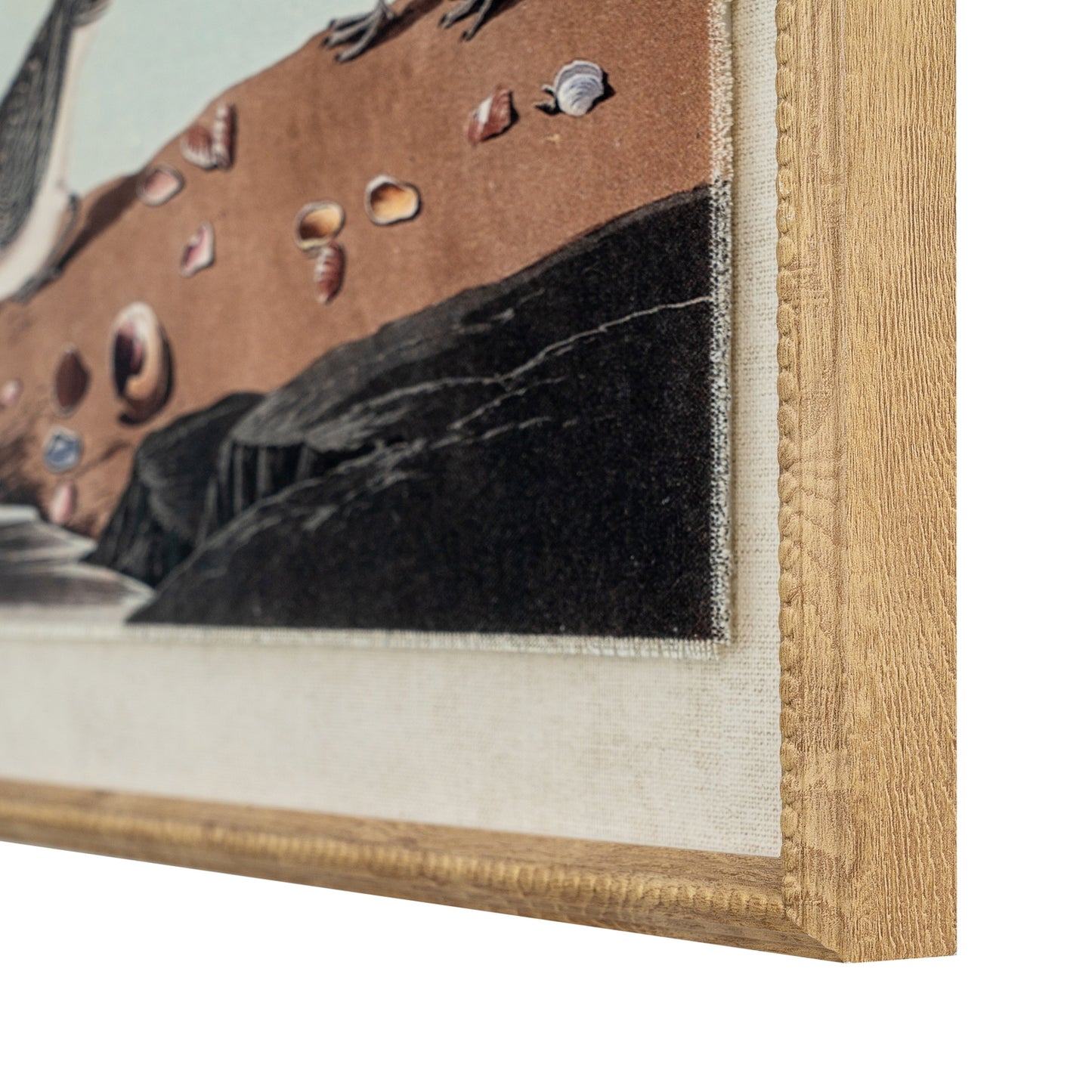 Flora & Fauna Collection – Stints on Linen in Beaded Frame