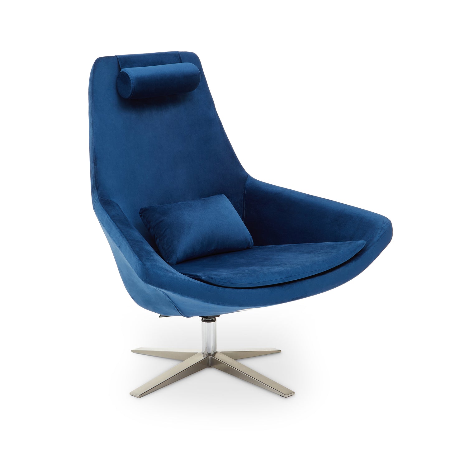 Shop the Arlo Velvet Swivel Chair, a contemporary take on mid-century design, featuring a curved backrest and luxurious velvet upholstery. Shop online today at www.nobleandnook.co.uk