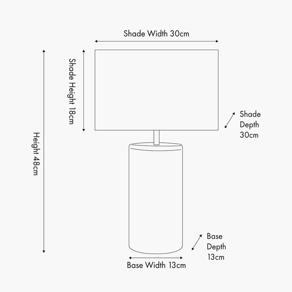 Haley White Wash Wood Column Table Lamp