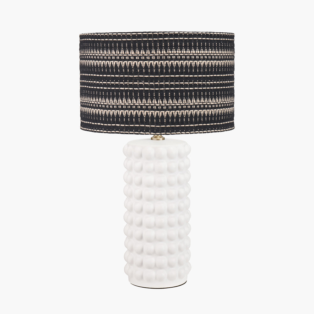 Sohan White Bobbled Ceramic Tall Table Lamp Base