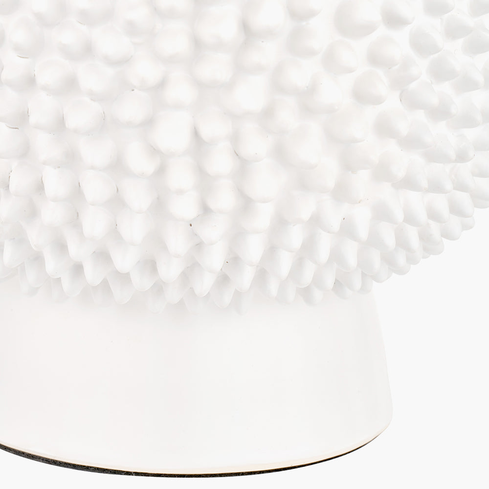 Wrenley Cream Ceramic Sea Urchin Table Lamp Base