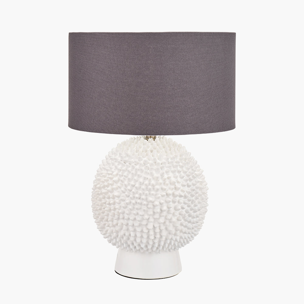 Wrenley Cream Ceramic Sea Urchin Table Lamp Base