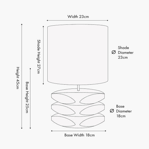 Amir Natural Mango Wood 3 Pebble Table Lamp | Scandi Wooden Lamp