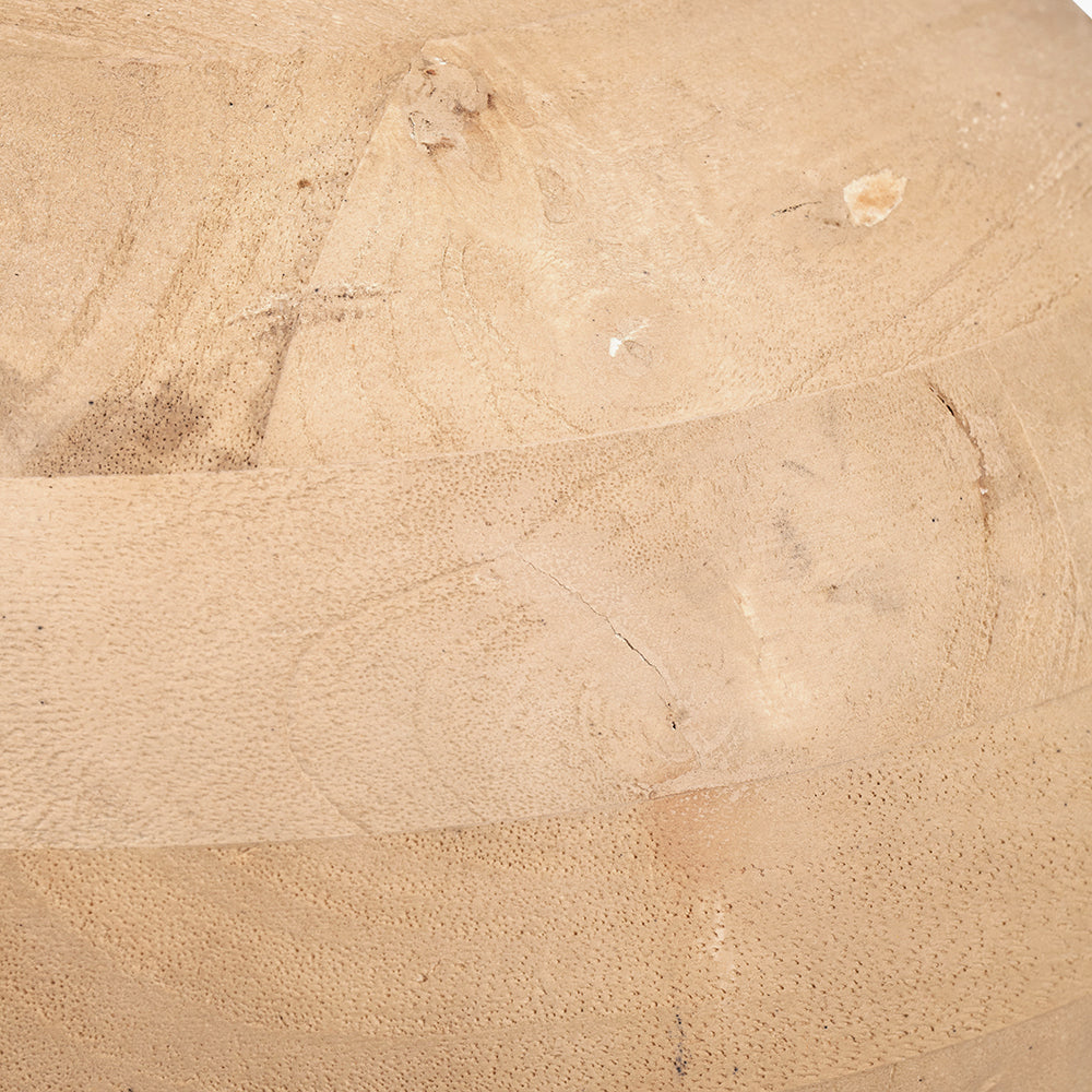 Kiah Natural Mango Wood Round Table Lamp Base