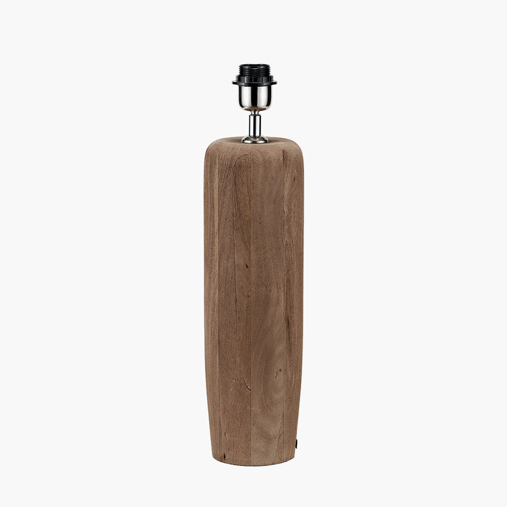 Inaya Natural Tapered Large Wood Table Lamp Base