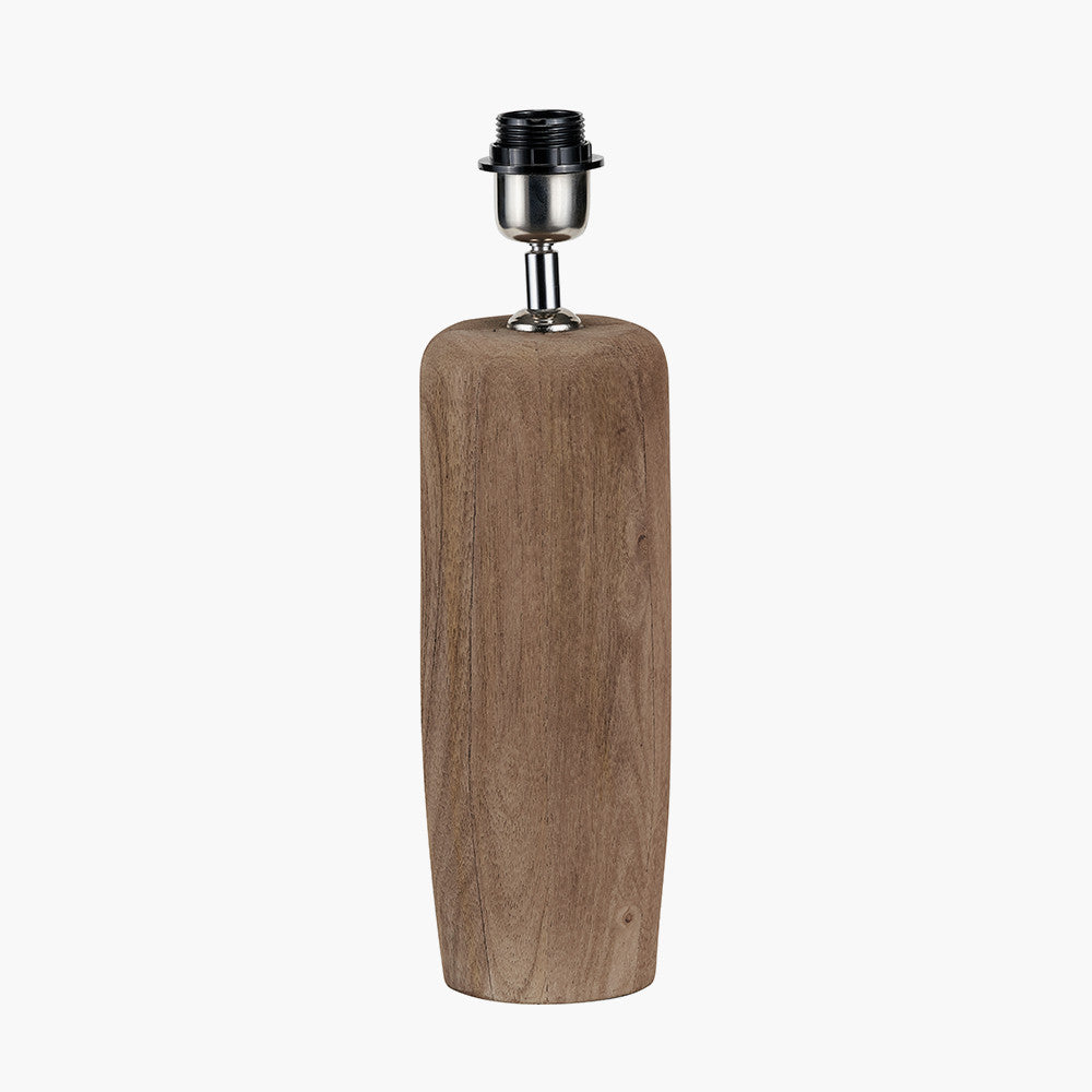 Inaya Natural Tapered Wood Table Lamp Base