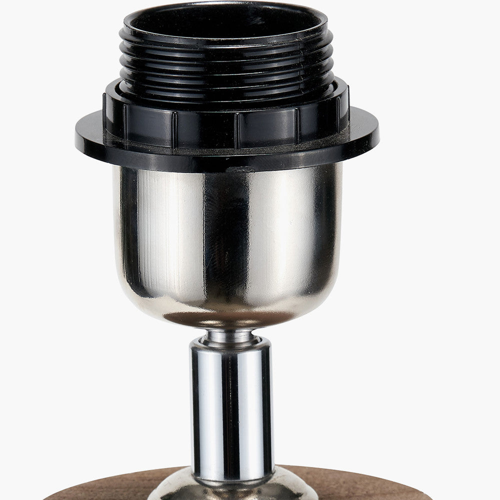 Esha Natural Conical Wood Table Lamp Base