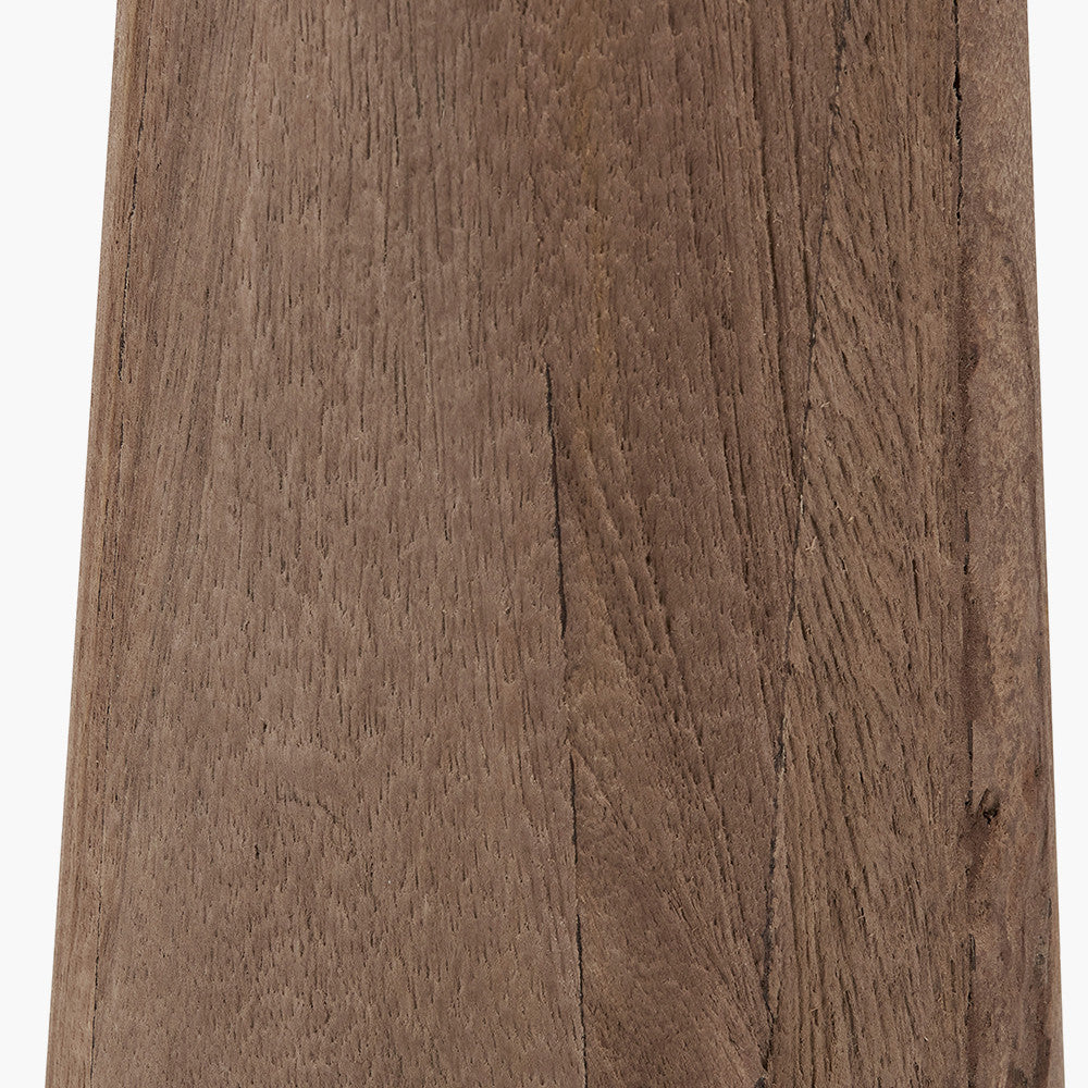 Esha Natural Conical Wood Table Lamp Base